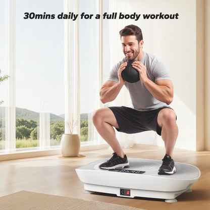 Vibrating Plate Muscle Toner, Whole Body Exercise Machine with Remote Control